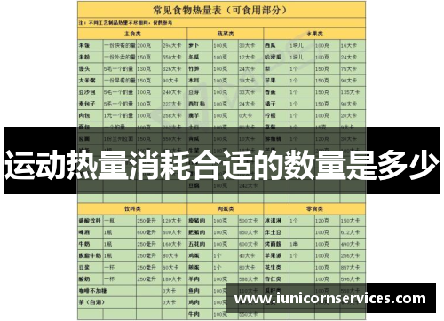 运动热量消耗合适的数量是多少
